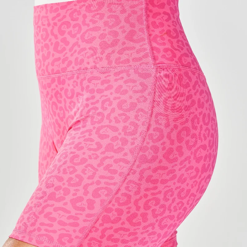 Untamed 5"" Biker Shorts - Hot Pink Print