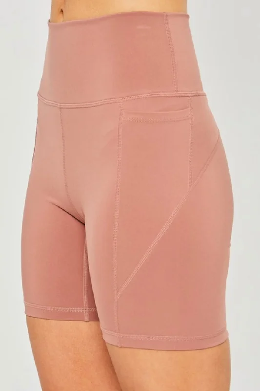 Active Legging Athletic Shorts in Clay