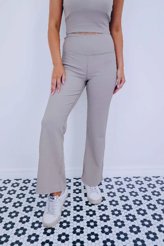 Asana Active Ribbed Flare Pants - 3 Colors