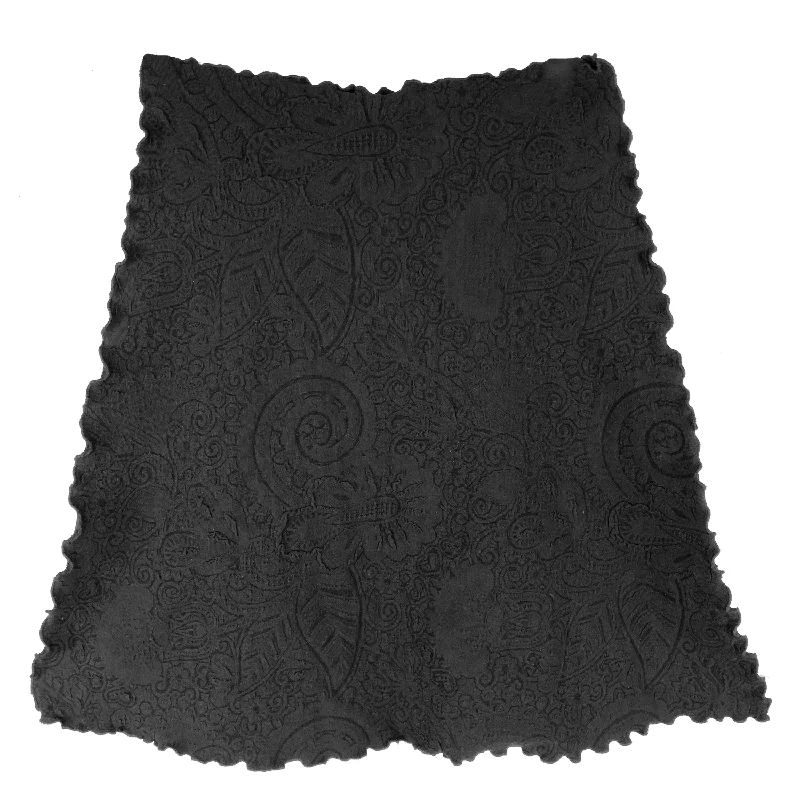 Black Kila Jacquard Knit Bias Skirt