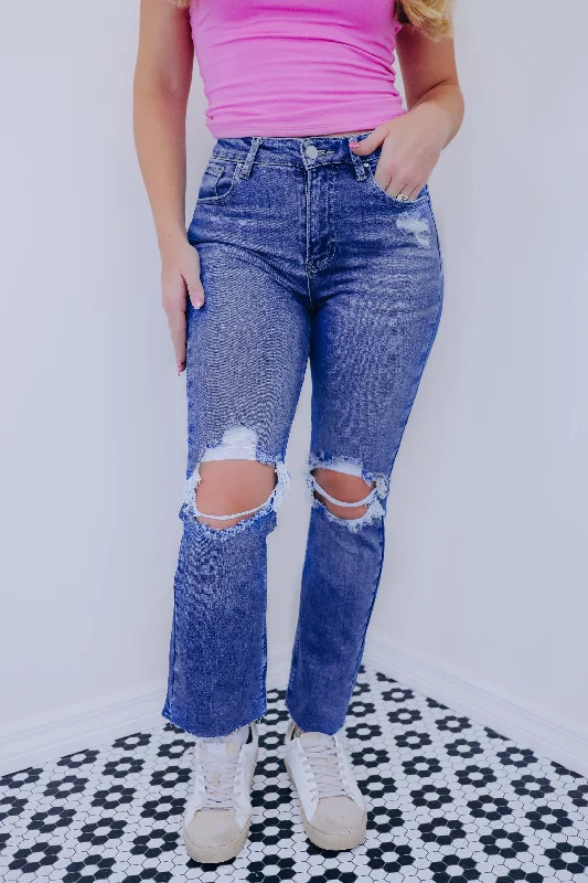 Jordyn High Rise Distressed Jeans