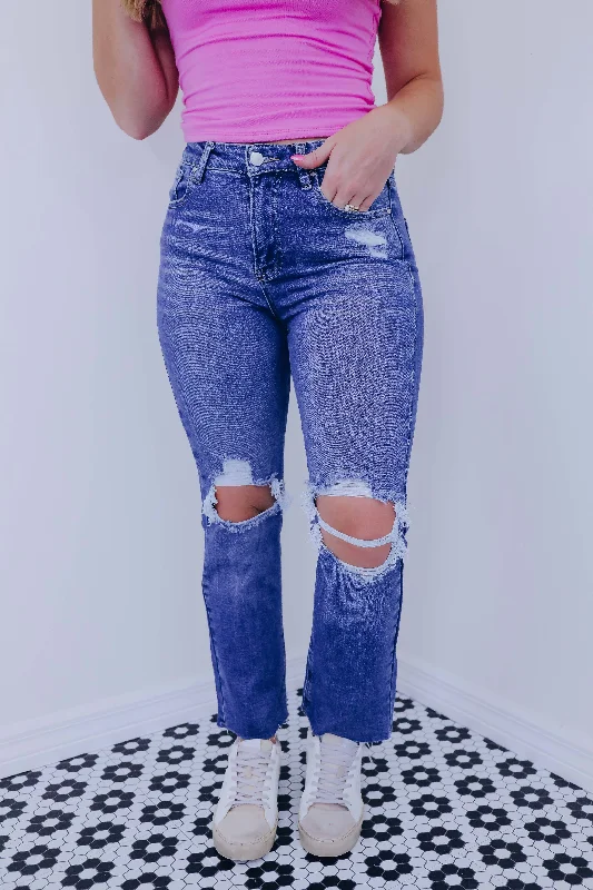 Jordyn High Rise Distressed Jeans