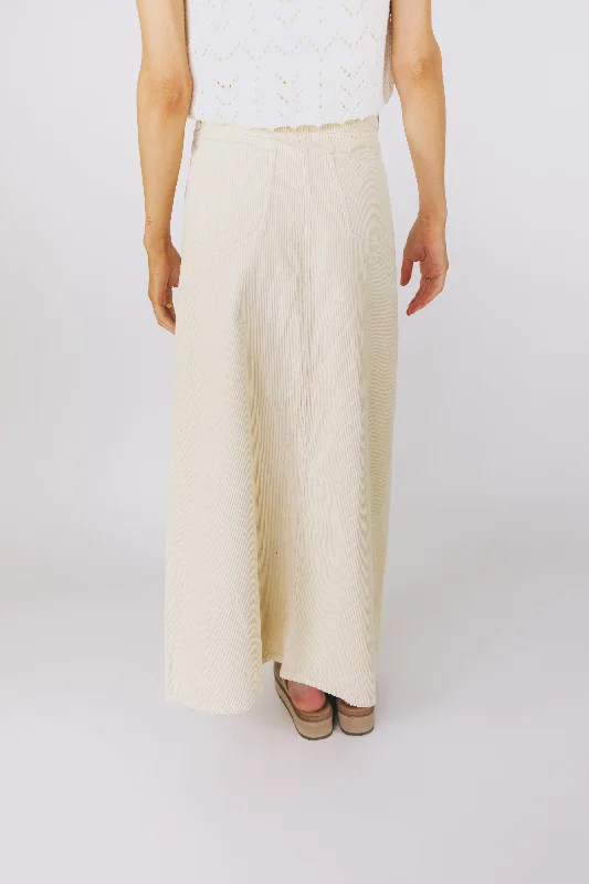 FREE PEOPLE - Come As You Are Cord Maxi Skirt