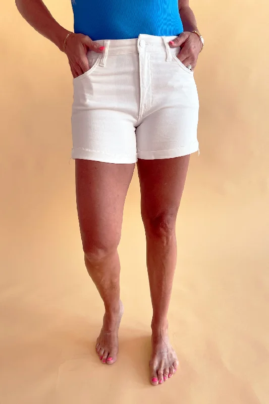 Jane High Rise Short Roll Up Raw Hem