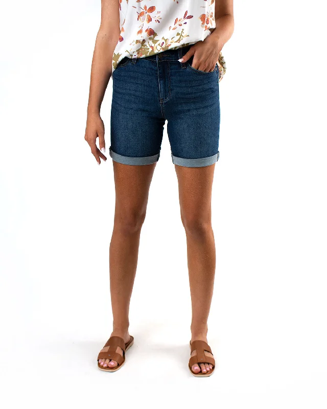 Liverpool Kristy Rolled Denim Short