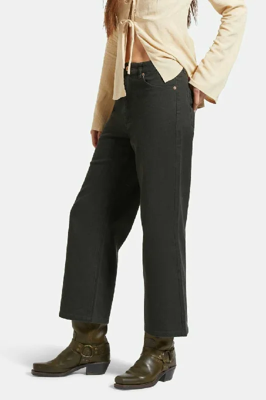 Margo Cropped 5-Pocket Pant - Washed Black