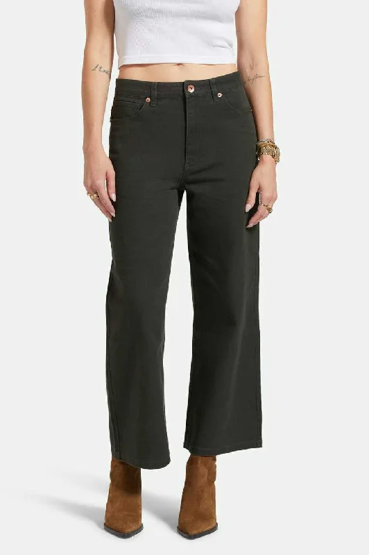 Margo Cropped 5-Pocket Pant - Washed Black