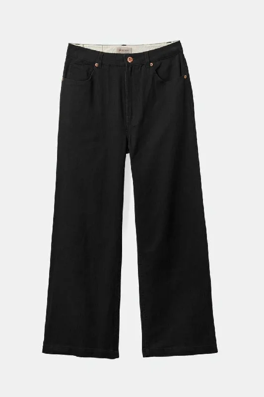 Margo Cropped 5-Pocket Pant - Washed Black