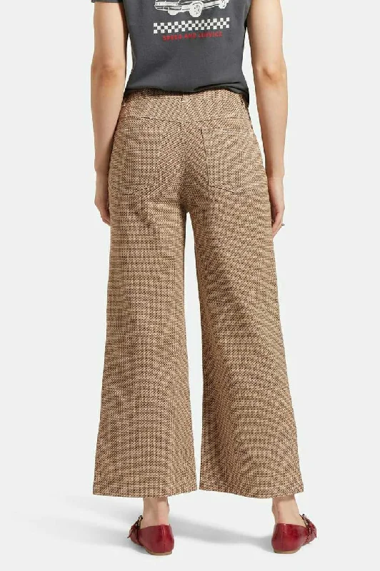 Margo Cropped 5-Pocket Pant - Whitecap/Pine Houndstooth