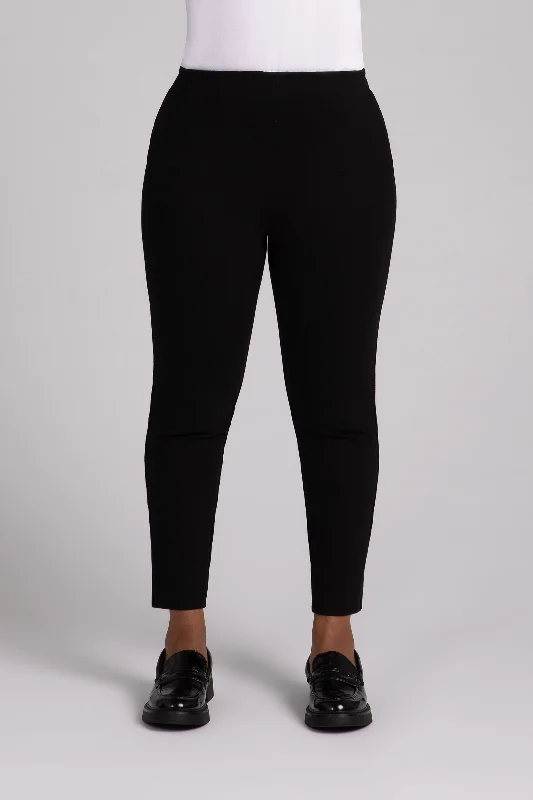 Ponte Pull On Pencil Ankle Pant | Black