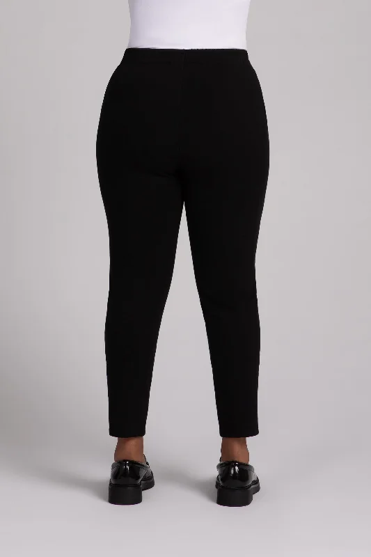 Ponte Pull On Pencil Ankle Pant | Black