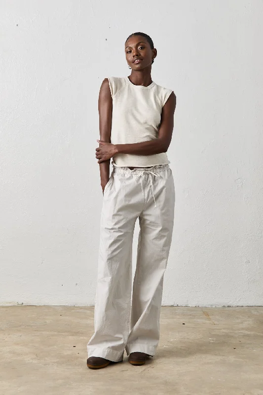 SAM TROUSER / SOFT WHITE