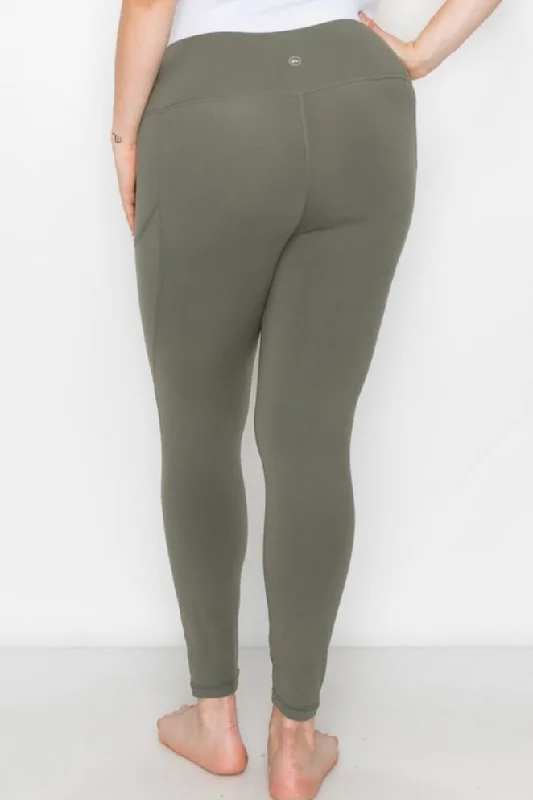 Your Favorite Leggings in Grey Sage -PLUS