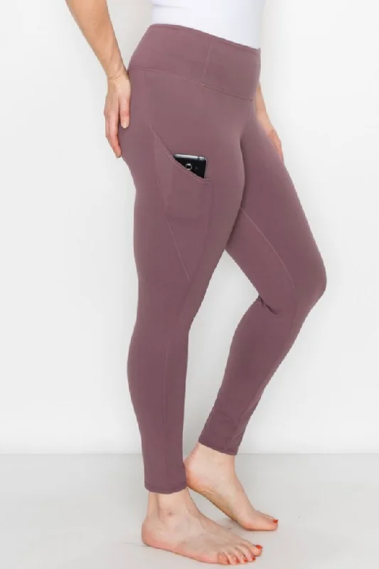 Your Favorite Leggings in Mauve -PLUS