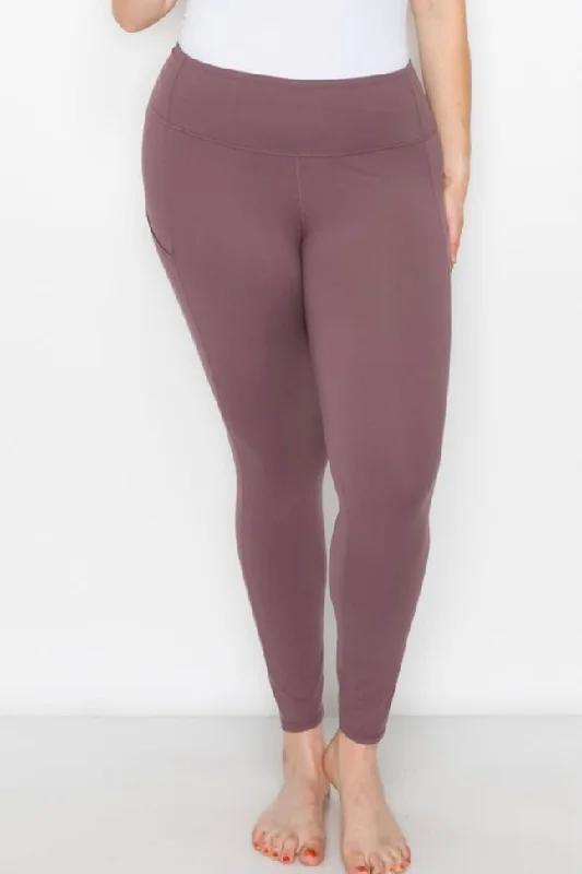 Your Favorite Leggings in Mauve -PLUS