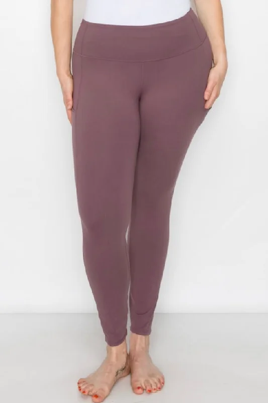 Your Favorite Leggings in Mauve -PLUS